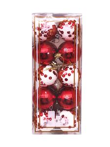 4.5CM圣诞吊球红白混装20PCS - OBL10225815