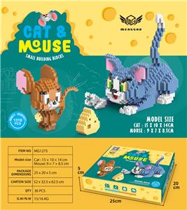 微颗粒积木猫和老鼠 - OBL10226267