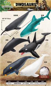 6款50cm搪胶充棉海洋动物混装 - OBL10226620