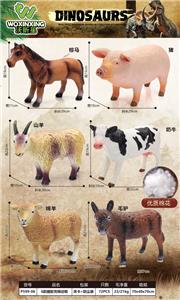 6款35cm搪胶充棉农场动物混装 - OBL10226622