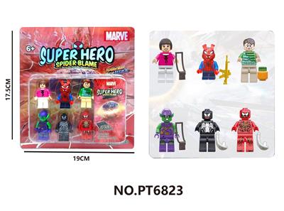 蜘蛛侠大战毒液积木人仔6PCS - OBL10227223