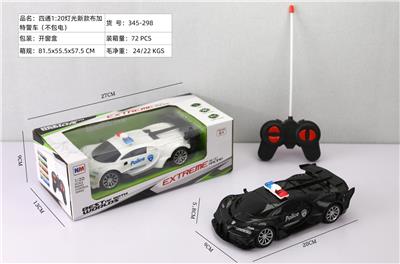 四通1：20灯光新款布加特警车 - OBL10227525