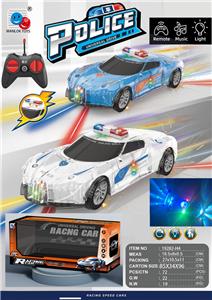 四通遥控声光透明壳警车（不包电） - OBL10227894