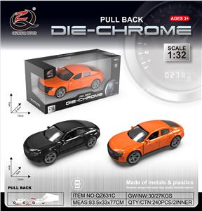 1:32 A迪仿真合金车
 双开门 回力
（两色混装） - OBL10228327