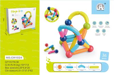 小尺寸拼装磁力棒 36PCS - OBL10229468