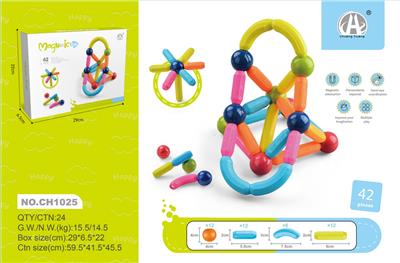 小尺寸拼装磁力棒 42PCS - OBL10229469
