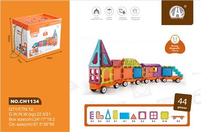 7.5CM彩窗磁力片44PCS - OBL10229554