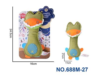 毛绒鳄鱼手持BB棒婴儿安抚玩具 - OBL10230694