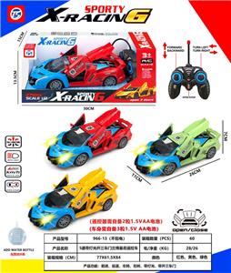 五通带灯光开三车门兰博基尼遥控警车 - OBL10230774