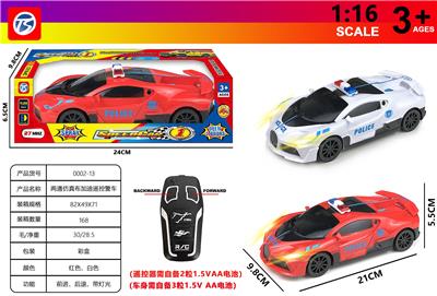 两通仿真布加迪警车 - OBL10230823