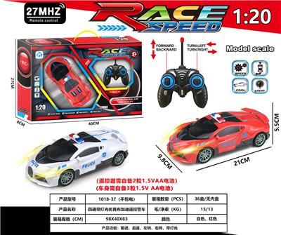 四通带灯光仿真布加迪警车 - OBL10230883