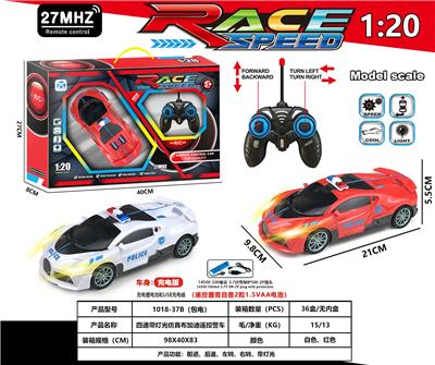 四通带灯光仿真布加迪警车 - OBL10230884