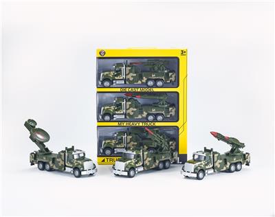 1:28  美式军绿回力合金军事车，3只/手提开窗盒 - OBL10230921