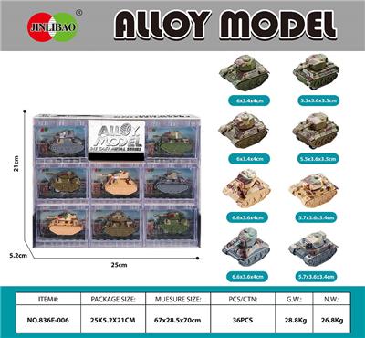 8PCS积木开窗盒
迷你Q版回力合金坦克 - OBL10232049