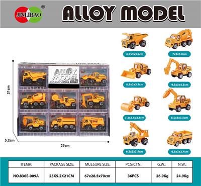 8PCS积木开窗盒
滑行合金工程车 - OBL10232053