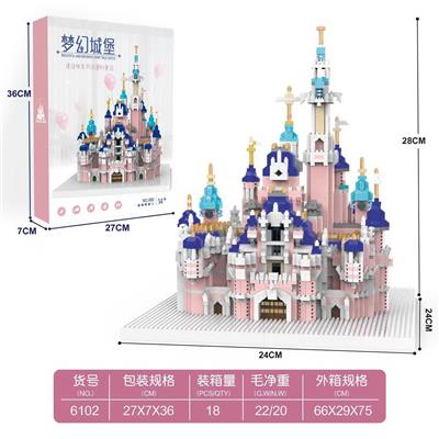 中号粉色迪士尼城堡 - OBL10232280