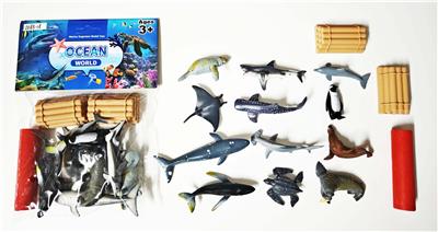 实心聚氯海洋动物套装 - OBL10232983
