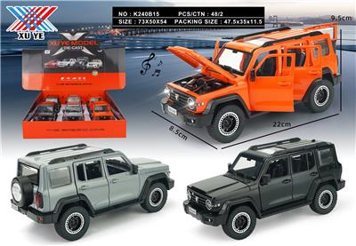 1:24 坦克300 合金车模 回力6开门 灯光音乐（6只装） - OBL10233056