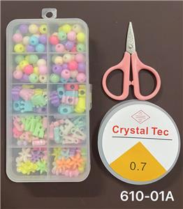 新款10格小串珠盒
（带剪刀+线盒） - OBL10233579