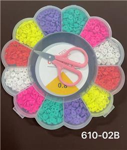 新款花盒12格软陶片串珠盒
（带剪刀+线盒） - OBL10233583