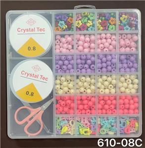 新款2大26格梅花字母珠+普
通珠串珠盒 - OBL10233621
