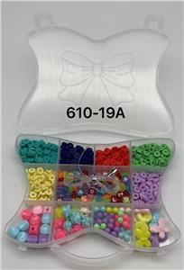新款英文12格手提包串珠盒   （软陶片+字母珠） - OBL10233657