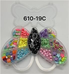 新款英文9格蝴蝶串珠盒 - OBL10233659