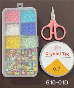 新款10格小串珠盒
（带细珠剪刀+线盒） - OBL10233660
