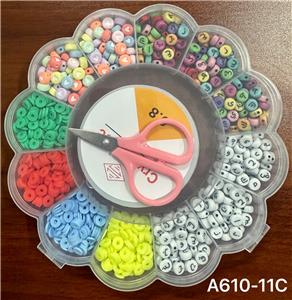 新款阿文13格太阳花串珠盒      （软片+线盒+剪刀） - OBL10233699