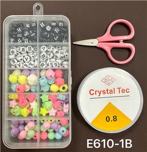新款俄文10格串珠盒      （带剪刀+线盒） - OBL10233959