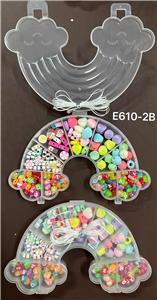 新款俄文9格彩虹串珠盒      （陶片+彩色俄文珠） - OBL10233963