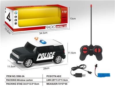 (GCC)1:14丰田FJ酷路泽四通遥控警车 - OBL10234150