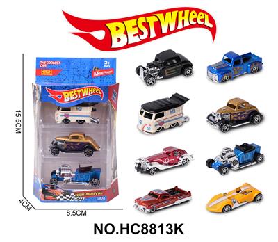 1:64合金车（老爷车）3只盒装 - OBL10234267