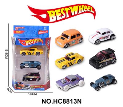 1:64合金车（老爷车）3只盒装 - OBL10234270