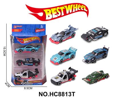 1:64合金车（赛车）3只盒装 - OBL10234276