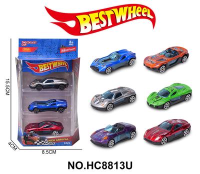 1:64合金车（赛车，跑车）3只盒装 - OBL10234277