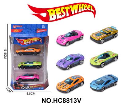 1:64合金车（赛车，跑车）3只盒装 - OBL10234278