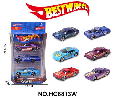 1:64合金车（赛车，跑车）3只盒装 - OBL10234279