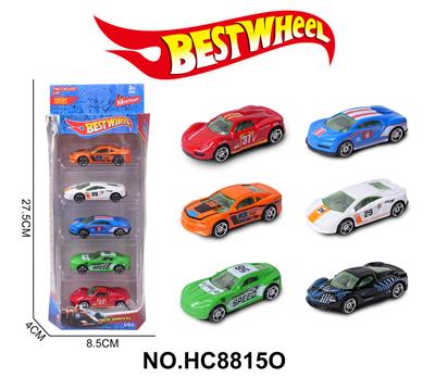 1:64合金车（赛车，跑车）5只盒装 - OBL10234288