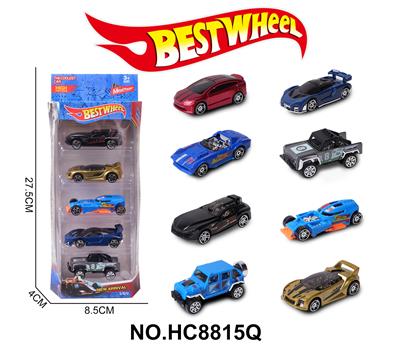 1:64合金车（赛车，跑车，越野车）5只盒装 - OBL10234290