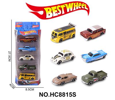 1:64合金车（老爷车，客车）5只盒装 - OBL10234292