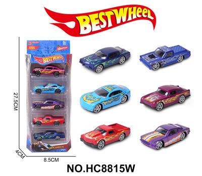 1:64合金车（赛车，跑车）5只盒装 - OBL10234296