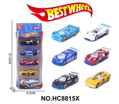 1:64合金车（赛车，跑车）5只盒装 - OBL10234297