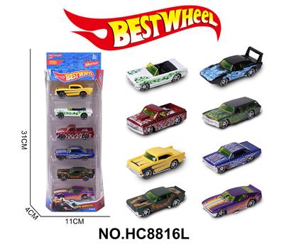1:64合金车（肌肉车）6只盒装 - OBL10234302