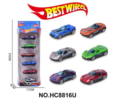 1:64合金车（赛车，跑车）6只盒装 - OBL10234311