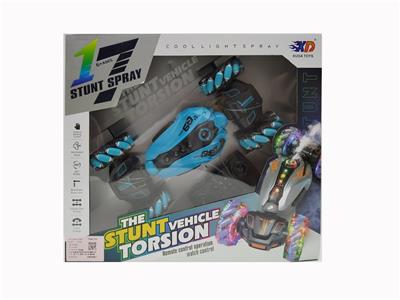 2.4G扭变侧行特技车带音乐喷雾七彩灯光（配3.7V锂电.USB线.遥控器2粒AA不包） - OBL10236889