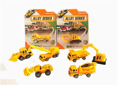 合金滑行工程车套装 6款混装 - OBL10238031