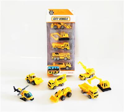 合金滑行工程车/飞机5只套装 7款随机混装 1比64 - OBL10238052