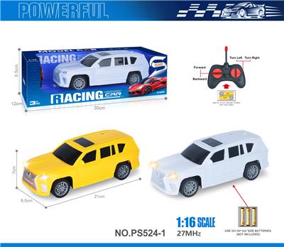 27MHz 1:16四通带前车灯雷克萨斯仿真遥控车（不包电） - OBL10238599