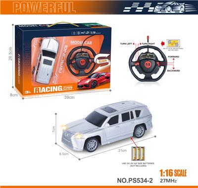 27MHz 1:16 四通带前车灯雷克萨斯喷漆仿真遥控车（不包电） - OBL10238612